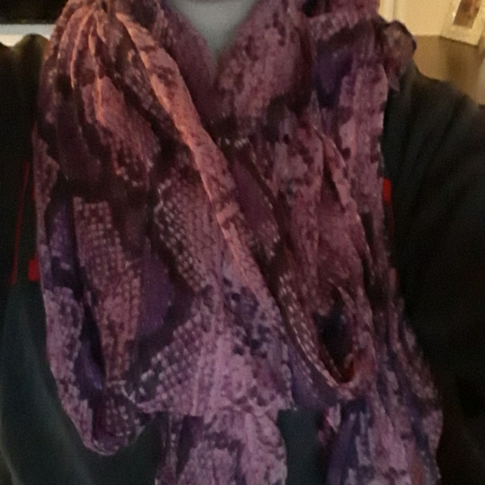 Versatile Purple Scarf